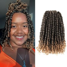 BOHOBABE 14" Pre-twisted Passion Twist Crochet Hair Pre-looped Braid 8-Pack