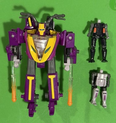 Hasbro Transformers Armada Sideways With Crosswise & Rook Complete