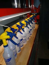 12 USED Zep Professional Sprayer Bottles 32 oz Adjustable Nozzle 