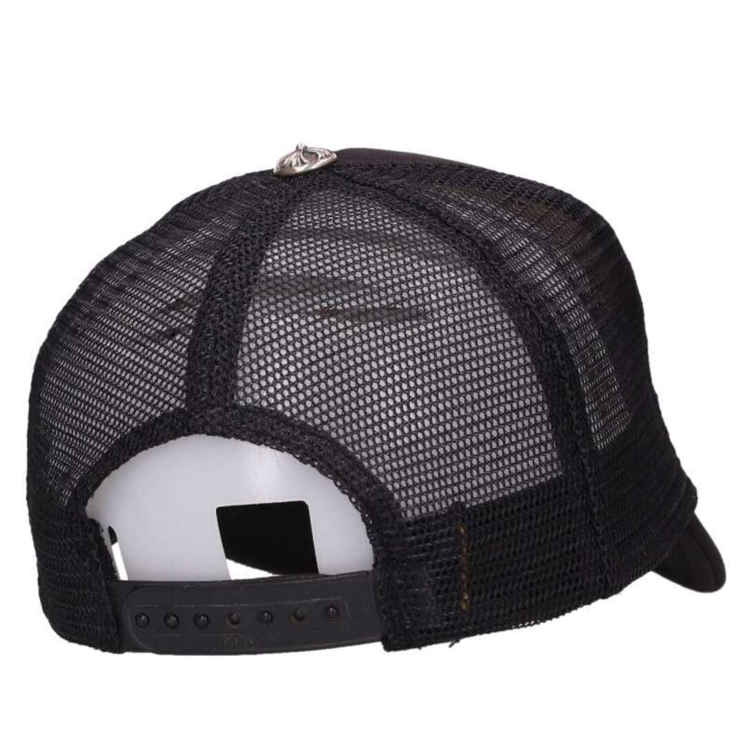 Chrome Hearts TRUCKER CAP leather Patch Mesh Hat With Crosspatch Crossball Used thumbnail 3