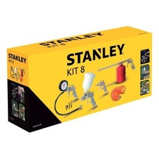 Stanley 9045671STN Zubeh&ouml;r-Set F&uuml;r Kompressor 8-teilig, Silber, Metall