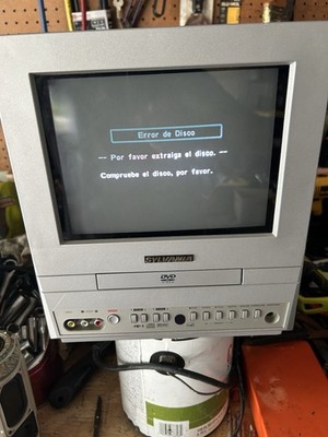 Sylvania 6509DD 9'' TV/DVD Combo Retro Gaming CRT Television No Remote TESTED