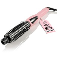 Alure Heated Styling Brush - 3-in-1 Ionic Hair 1 inch, Black
