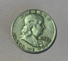 1958 D Franklin Half Dollar - 90% Silver - Circulated - Nice Example