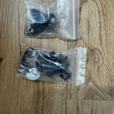 Lot of 2 Nike Track Spike Wrench Tool Key Replacement Spikes Black Silver