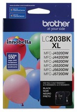 New Brother LC203BK XL High-Yield Ink Cartridge Black Genuine