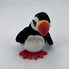 Ty Beanie Baby "Puffer" the Puffin-Retired 1997 90s Kidcore Stuffed Animal Plush