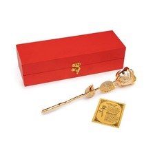 Lifetime Rose Dipped in 24k Gold - Made with a Real Rose for Proposals, Anniv...