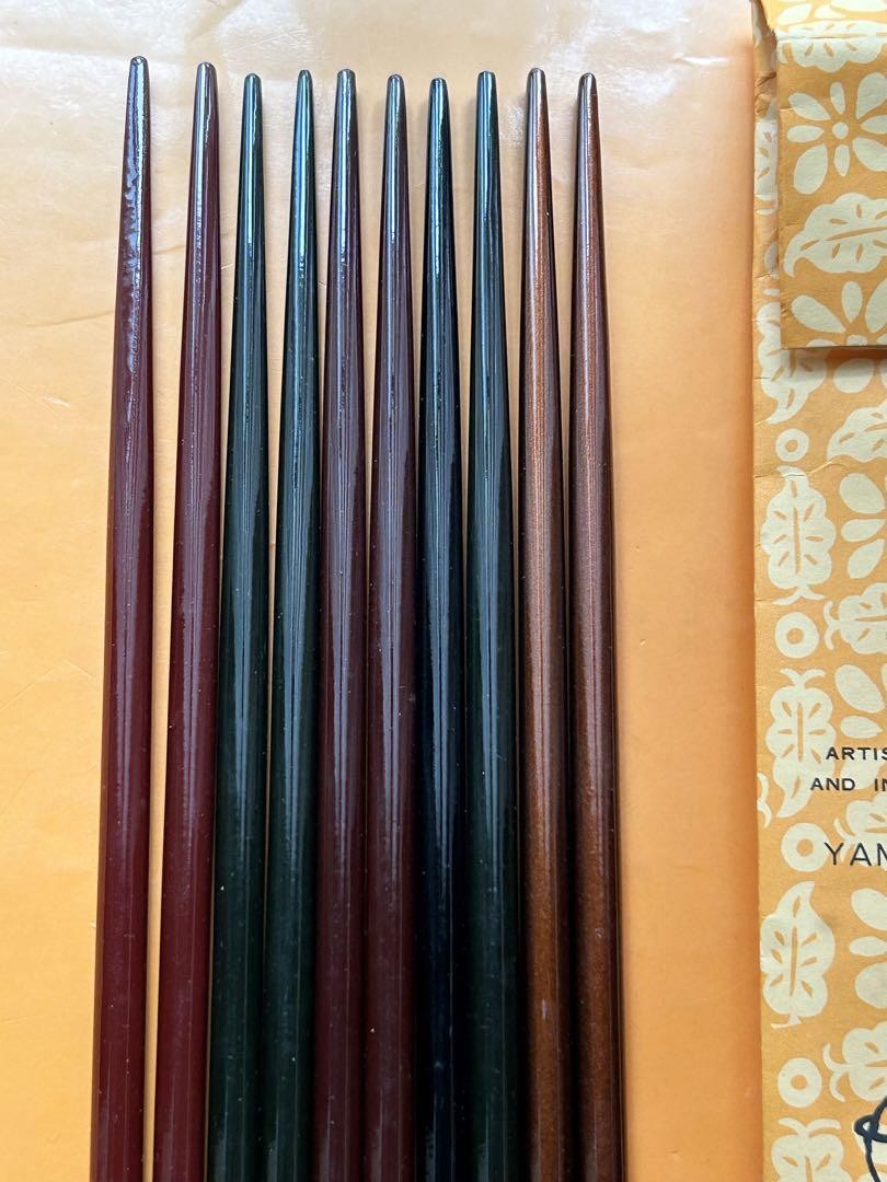 Yamada Heiando 5 Pairs Chopsticks Retro Japan Imperial