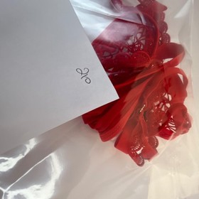 Ann Summers Red Lace Corset Style Thong Teddy Lingerie XL