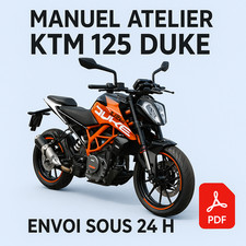 Manuel Atelier KTM 125 Duke 2011-2023 Revue Technique Moto Français RMT CD PDF