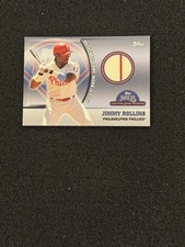 2005 Topps Opening Day #49 Jimmy Rollins Jersey Relic Pinstripe Phillies