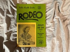 1949 Rodeo Program Lalla Rookh Grotto Rochester NY Souvenir Edgerton Park