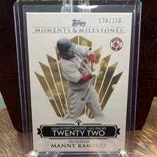 Topps 2008 Moments & Milestones Manny Ramirez #119 Boston Red Sox /150 MLB