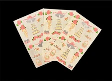 Vintage 1993 Mrs. Grossman’s Reflections Wedding Stickers