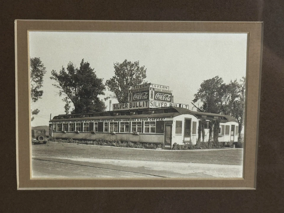Vintage Coca-Cola Restaurant Photos Framed Trio Olde Mill Silver Bullit Lyle - Image 3 of 4