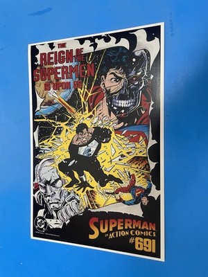 DC COMICS THE REIGN OF SUPERMAN CYBORG SUPERMAN STEEL SUPERBOY POSTER BRAND NEW