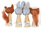 Eloise Wood Wooden Felt Fox Rabbit Figurine Toy Decoration — photo 2