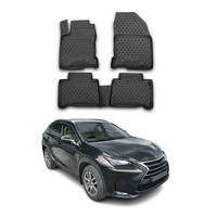 Omac Gummimatten FußMatten FüR Lexus NX 2014-2021 TPE Automatten Schwarz 4X