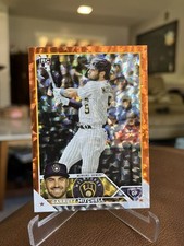 2023 Topps Series 2 Baseball Garrett Mitchell base Orange Foil /299 RC # 359