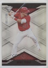 2021 Panini Chronicles Titanium Red 51/199 Mike Trout #16 o7m