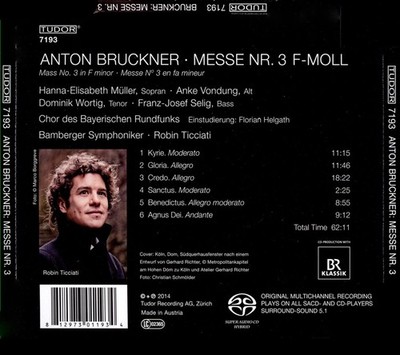 BRUCKNER: MESSE NO. 3 NEW CD
