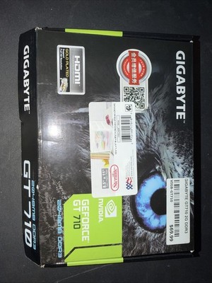 GIGABYTE GeForce GT 710 2GB DDR3 PCIE 2.0 Low Profile Video Card GV-N710D3-2GL
