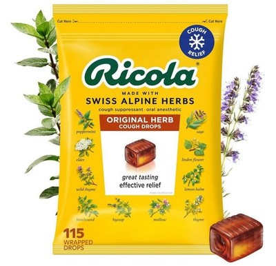 Ricola Original Herb Cough Drops with Menthol - Cough and Sore Throat 115 Count