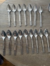 Interpur Stainless Steel Japan Flatware Lot - 5 Knives, 12 Forks  16 Spoons