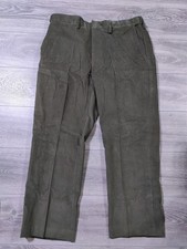 Lands End Pants Adult 38 x 28 Green Corduroy Traditional Fit Comfort Waist Mens