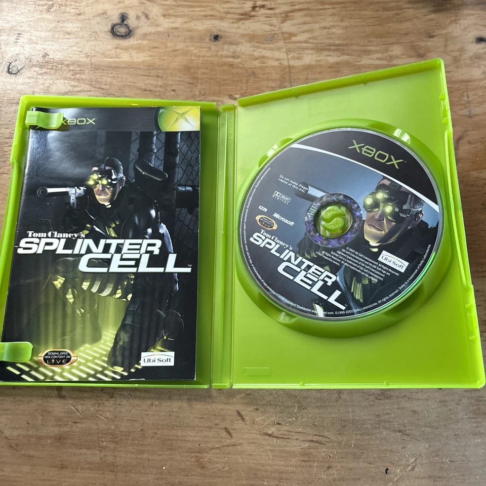 Splinter Cell Tom Clancy's Microsoft Xbox Original With Manual Ubisoft Free Post - Image 3 of 4