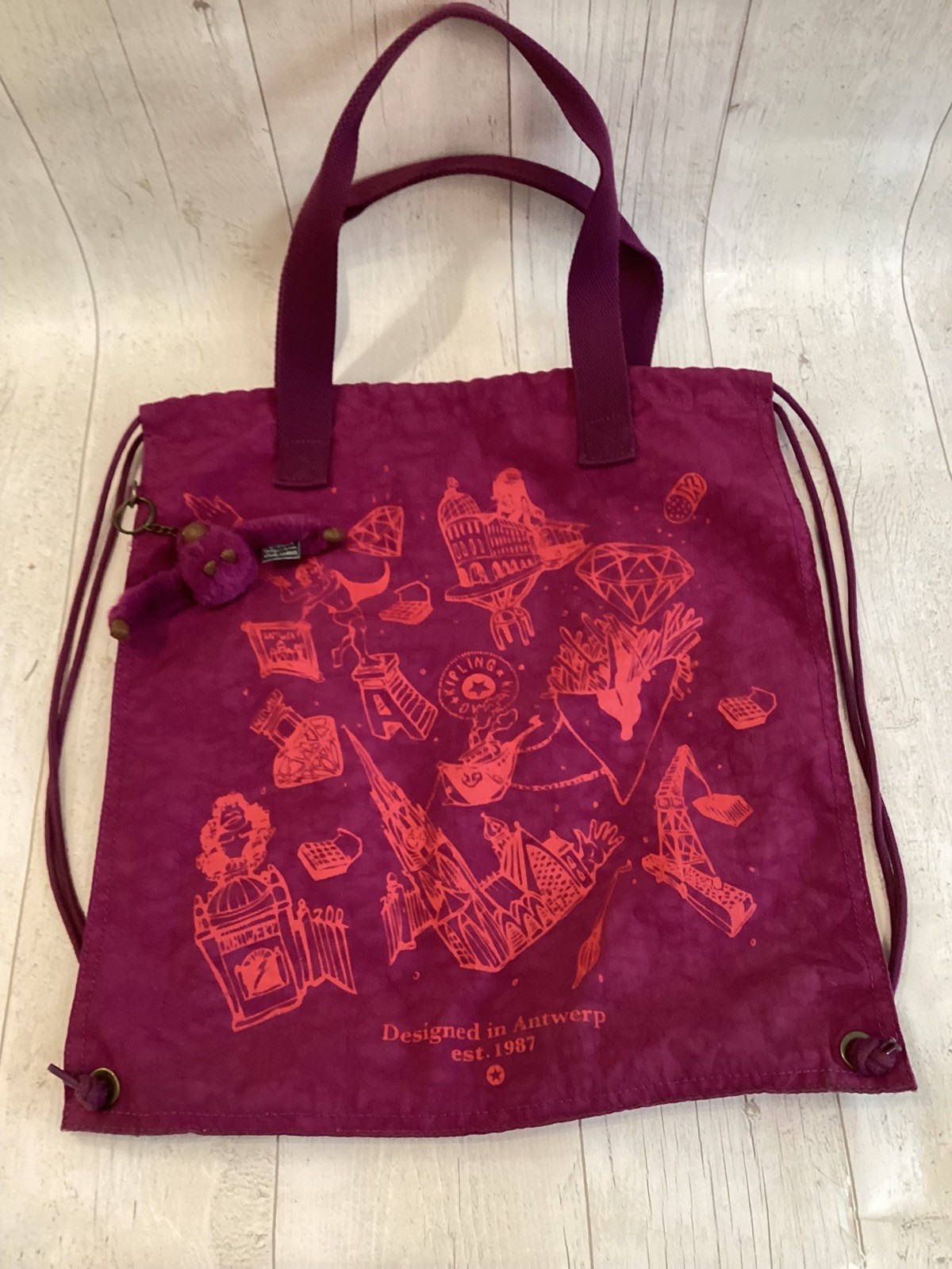 Kipling Versatile Packable Nylon Backpack / Tote … - image 1