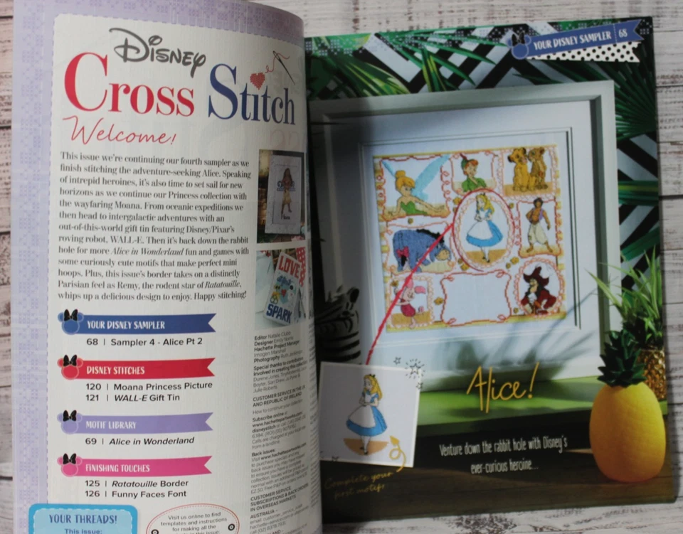 DISNEY HACHETTE cross stitch magazine ISSUE 68 please read description - Image 2 of 4