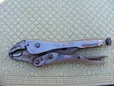 Vintage Vice-Grip Peterson gebogene Backen Arretierzange Made in USA 7CR