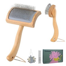 Dog Slicker Brush for Shedding,Dog Brush for Long Haired Dogs  Remove Tangle...