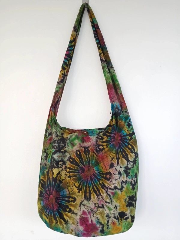 Unique Tie Dye Sling Bag Shoulder Messenger Crossbody Hobo Boho