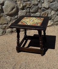 VINTAGE CALIFORNIA TILE TABLE SPANISH REVIVAL 1920s D&M TAYLOR MONTEREY ANTIQUE