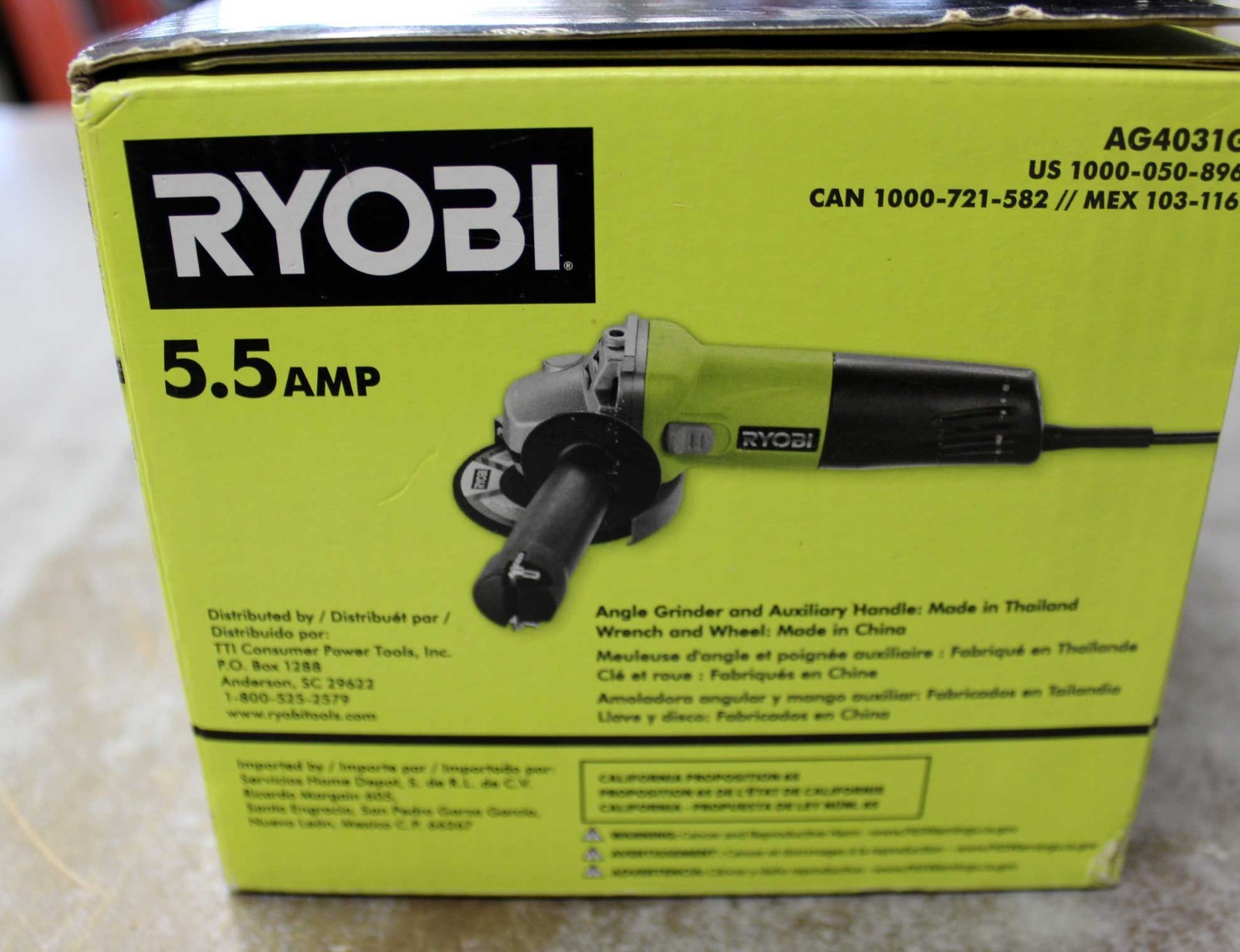 💥💥💥RYOBI 5.5A Corded 4-1/2” Barrel Grip Angle Grinder (AG4031G)💥💥💥