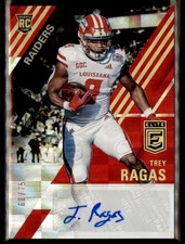 2021 Panini Donruss Elite #ERA-TRA Trey Ragas Red Rookie Auto /75