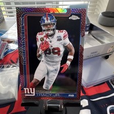Topps chrome 2025 Tyrone Tracy Jr.  Pigskin  New York Giants Rookie Football