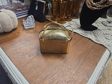 SUPER RARE  Vintage Walborg Italy Gold Tone Metal Purse Evening Bag