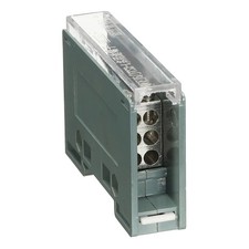 1 in 6 Out Rail Terminal Blocks 690V 100A Distribution Block 0.71 Inch Width