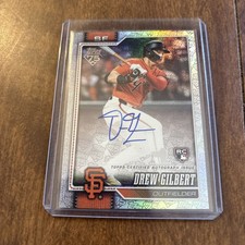 2026 Topps Series 1 155 Drew Gilbert RC Auto 75th Anniversary /75 SF Giants