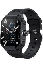 Welly Merck Smart Watch Black Touch Screen Fitness Tracker Pedometer Monitor