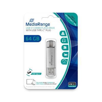MediaRange MR937 USB-Stick 64 GB USB 3.1 combo