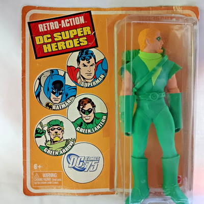 DC Super Heroes Retro-Action Green Arrow Action Figure Mattel no bow