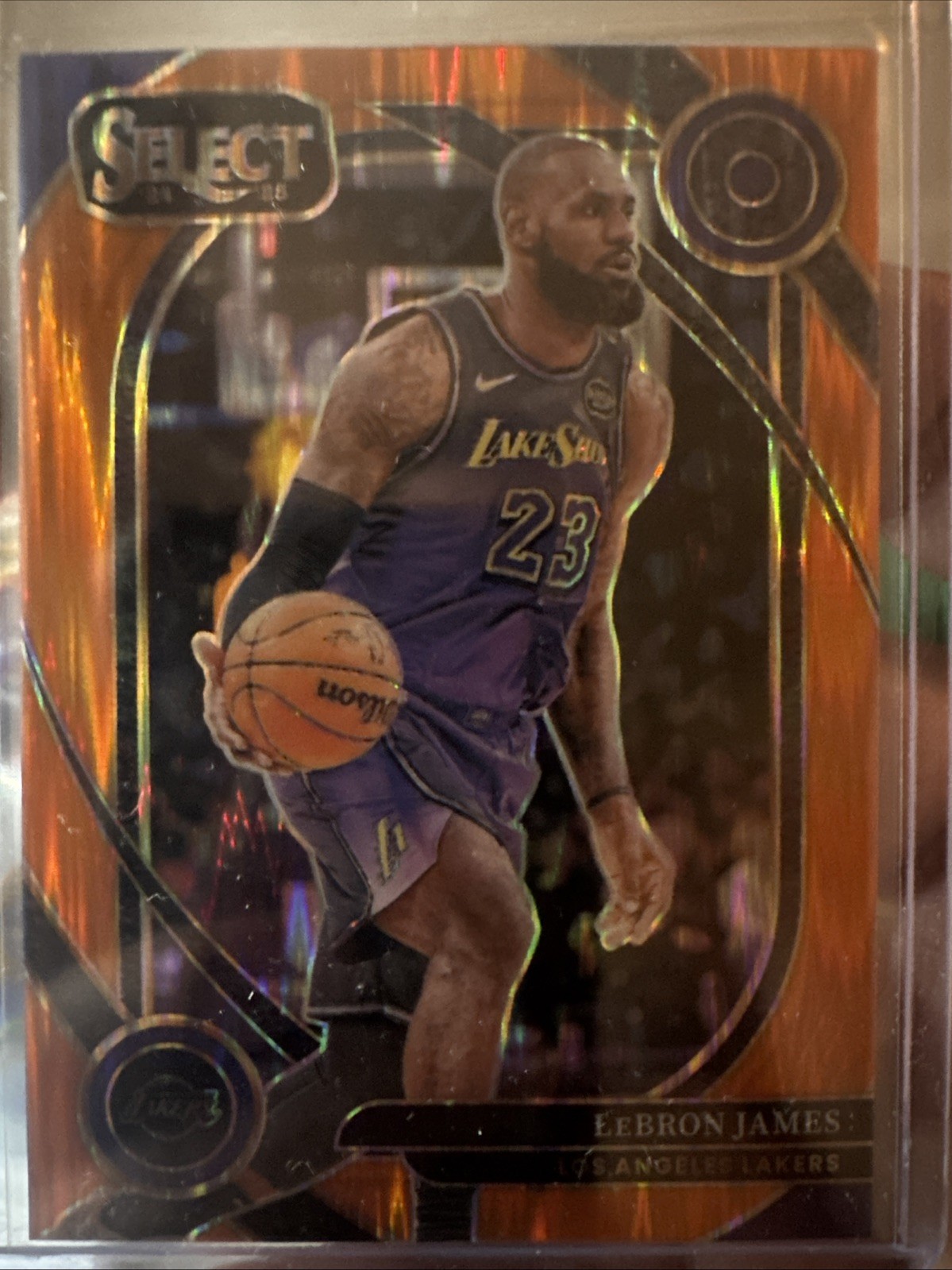 2024-25 Panini Select Courtside - LeBron James #241 Orange Flash Prizm