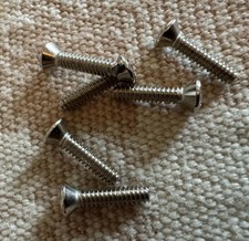 6 Single Coil Pickup Switch Phillips Oval Head Screws Fender Strat Tele 5/8
