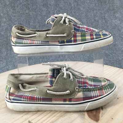 Sperry Top Sider Boat Shoes Womens 9 M Plaid Multicolor  display picture 1