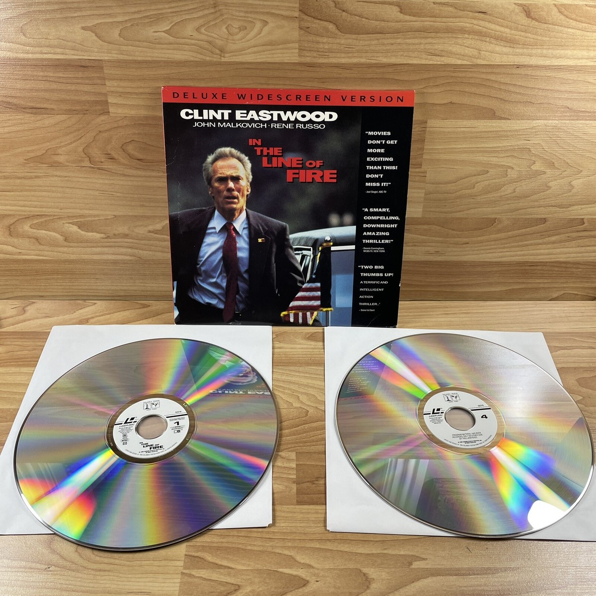 laserdisc - IN THE LINE OF FIRE - 1993 - Clint Eastwood, John